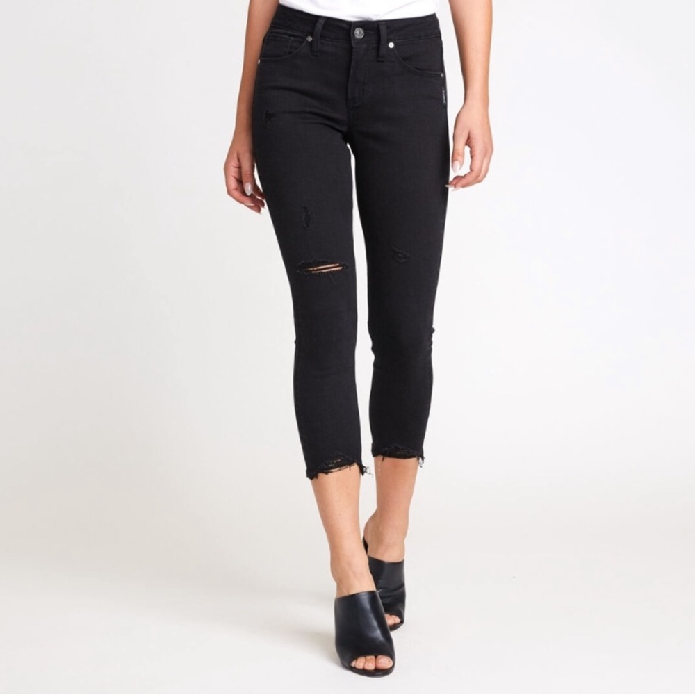 Silver Avery Curvy Skinny Crop